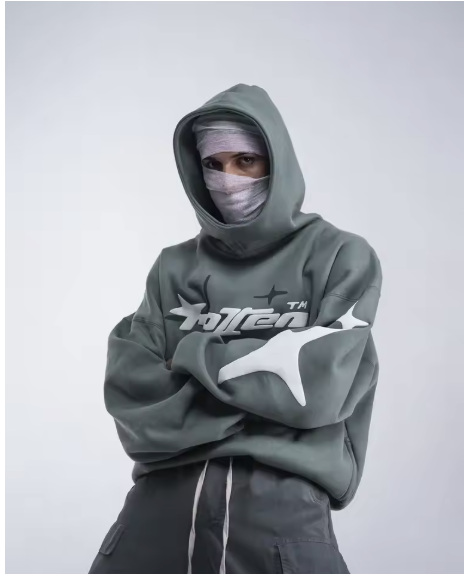 Men Hoodie New American High Street Men Loose and Casual Sweatshirt demon