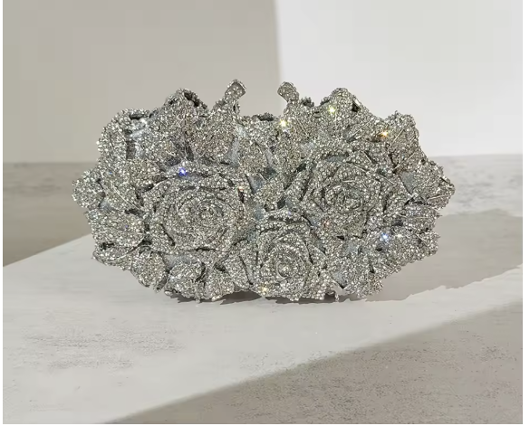 Crystal Evening Clutch Bags Women New Diamond Flower Purses And Handbags Wedding Party