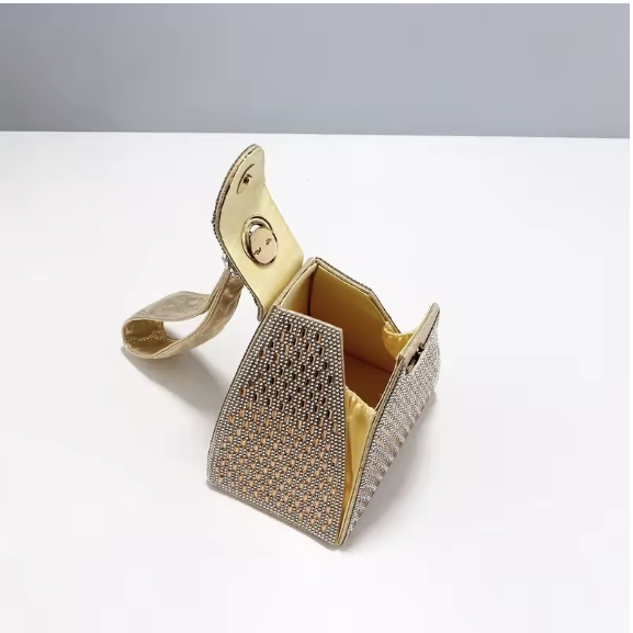 Luxury Evening Bags For Women New In High Quality Pyramid Shape Fashion Party Clutch Purse Free Shipping