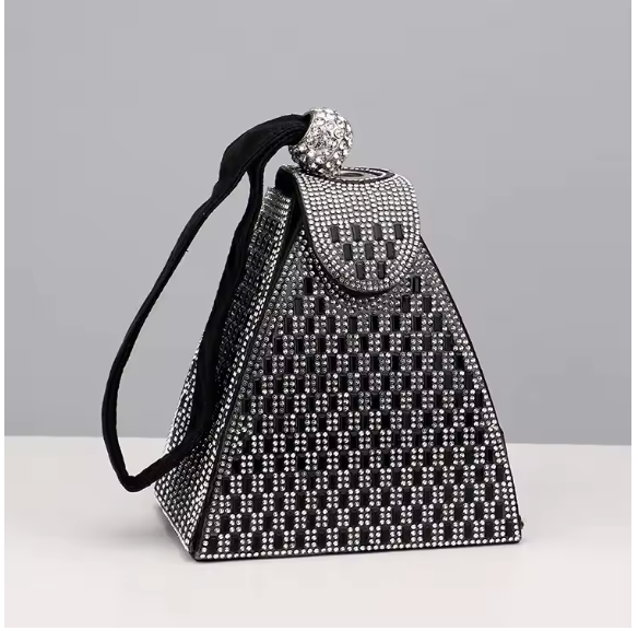 Luxury Evening Bags For Women New In High Quality Pyramid Shape Fashion Party Clutch Purse Free Shipping