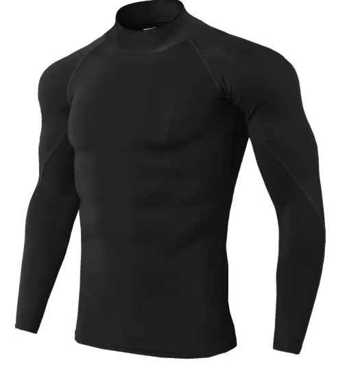 Men Sport T-shirt Quick Dry Bodybuilding Running Shirt Long Sleeve Top Gym T Shirt Men Fitness Tight Rashgard