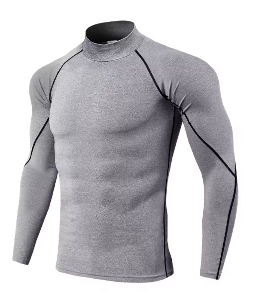 Men Sport T-shirt Quick Dry Bodybuilding Running Shirt Long Sleeve Top Gym T Shirt Men Fitness Tight Rashgard