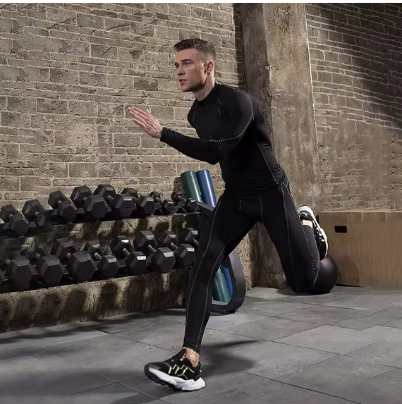 Men Sport T-shirt Quick Dry Bodybuilding Running Shirt Long Sleeve Top Gym T Shirt Men Fitness Tight Rashgard