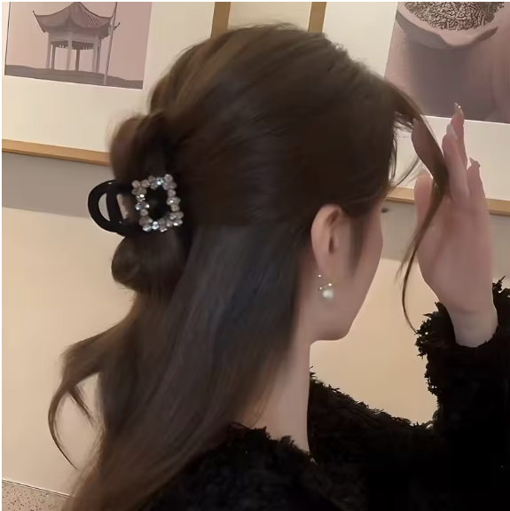 Elegant Hair Clip for Women High Ponytail Shark Clip